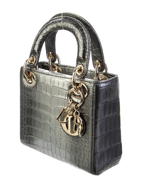 lady dior alligator|Dior handbags.